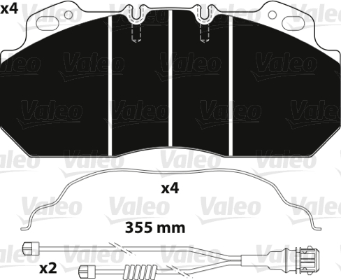 Set placute frana,frana disc 882217 VALEO