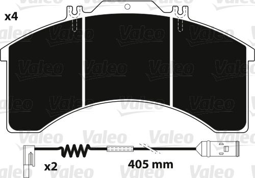 Set placute frana,frana disc 882231 VALEO