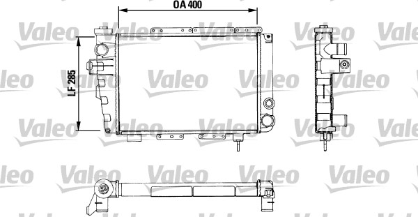 Radiator, racire motor 883282 VALEO