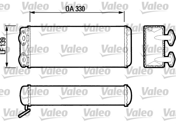 Schimbator caldura, incalzire habitaclu 883403 VALEO