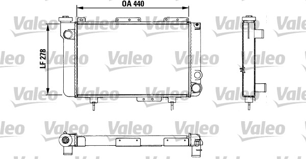 Radiator, racire motor 883463 VALEO