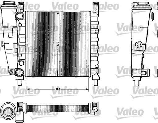 Radiator, racire motor 883812 VALEO