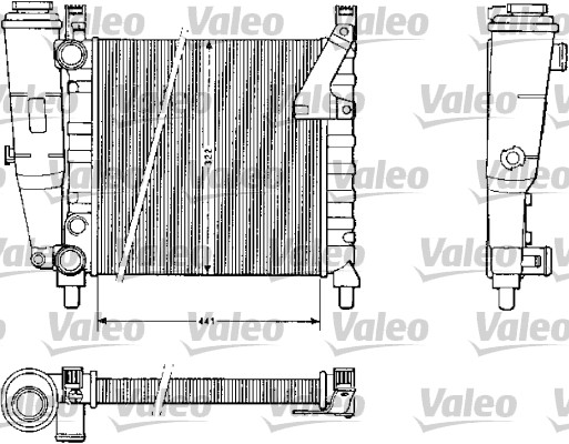 Radiator, racire motor 883813 VALEO