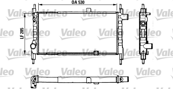 Radiator, racire motor 883857 VALEO