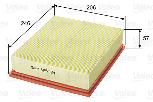 Filtru aer 585124 VALEO
