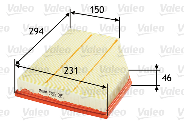 Filtru aer 585281 VALEO