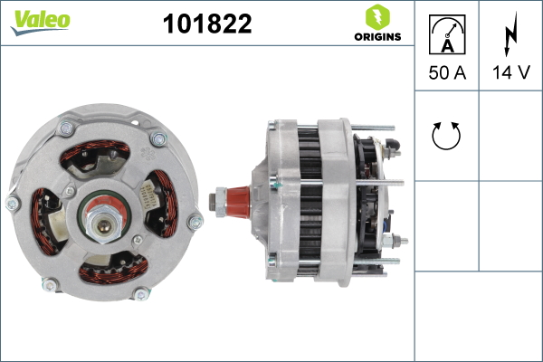 Generator / Alternator 101822 VALEO