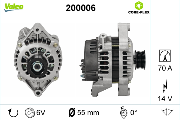 Generator / alternator 200006 VALEO