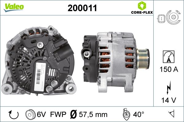 Generator / alternator 200011 VALEO