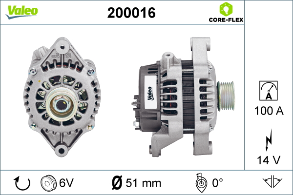 Generator / Alternator 200016 VALEO