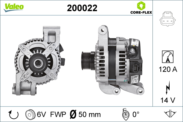 Generator / Alternator 200022 VALEO