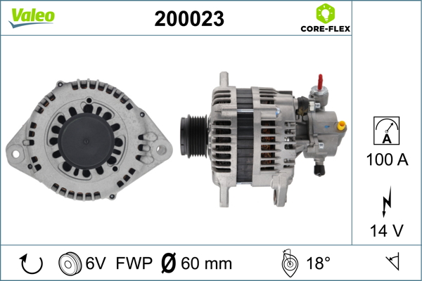Generator / Alternator 200023 VALEO