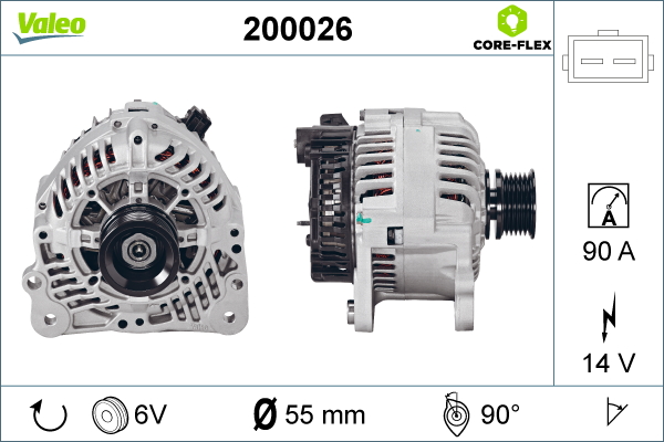 Generator / Alternator 200026 VALEO