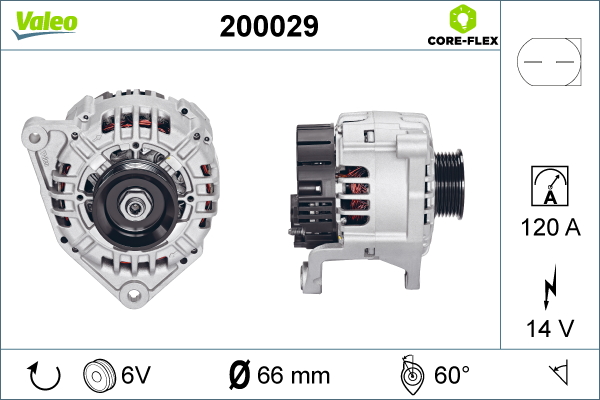 Generator / alternator 200029 VALEO