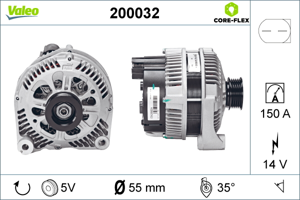 Generator / Alternator 200032 VALEO