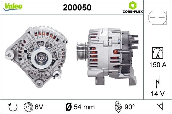 Generator / Alternator 200050 VALEO