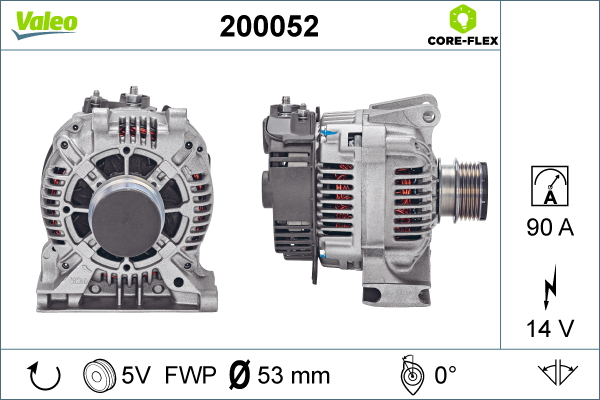 Generator / alternator 200052 VALEO