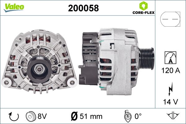 Generator / alternator 200058 VALEO