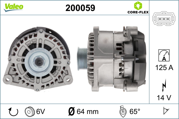 Generator / Alternator 200059 VALEO