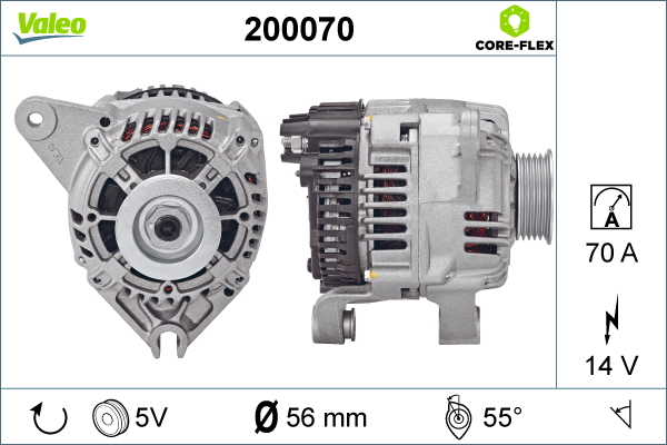 Generator / Alternator 200070 VALEO
