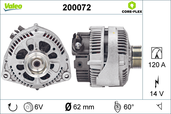 Generator / alternator 200072 VALEO