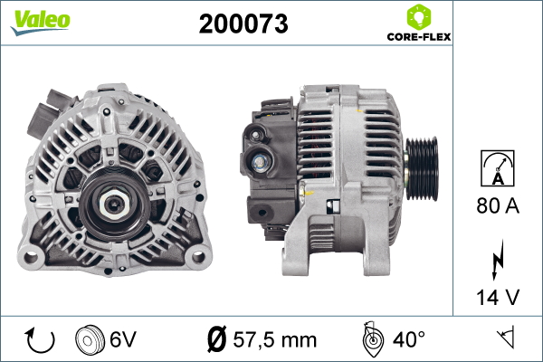 Generator / Alternator 200073 VALEO