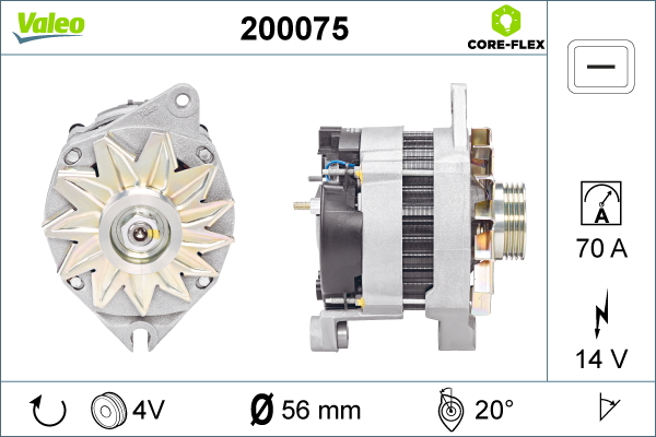 Generator / Alternator 200075 VALEO