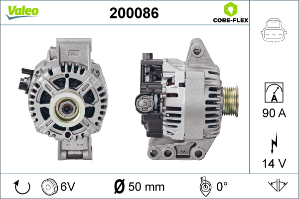 Generator / alternator 200086 VALEO