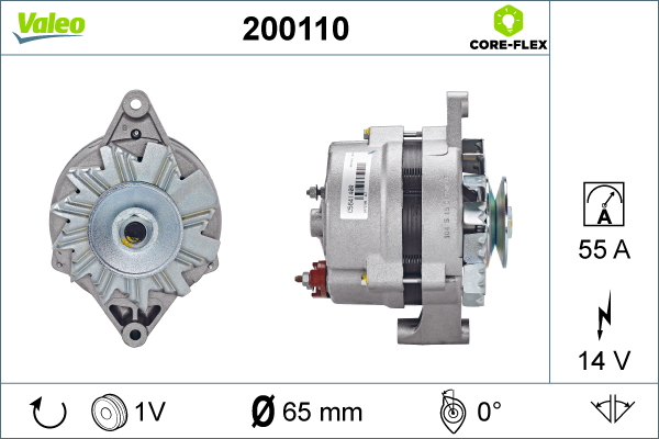Generator / Alternator 200110 VALEO