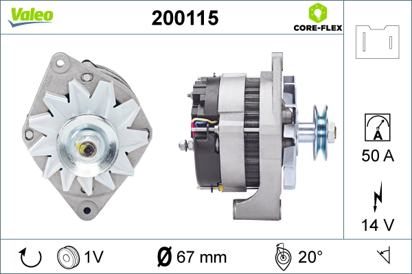 Generator / Alternator 200115 VALEO