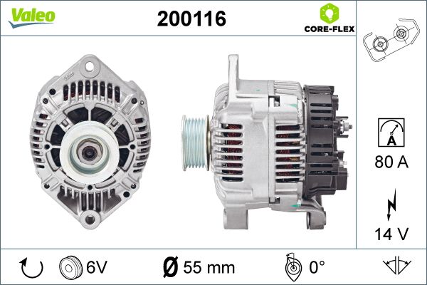 Generator / Alternator 200116 VALEO