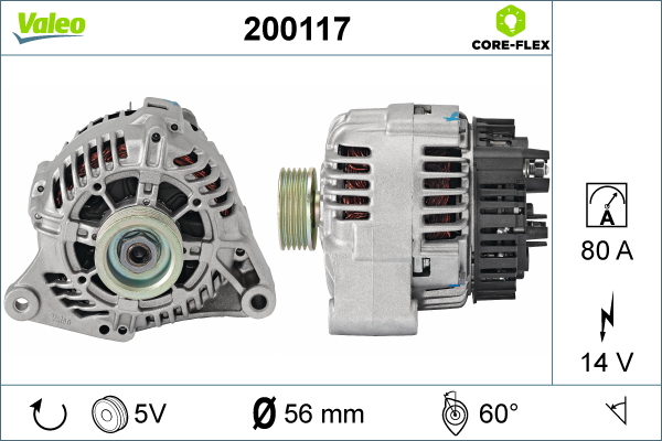 Generator / alternator 200117 VALEO