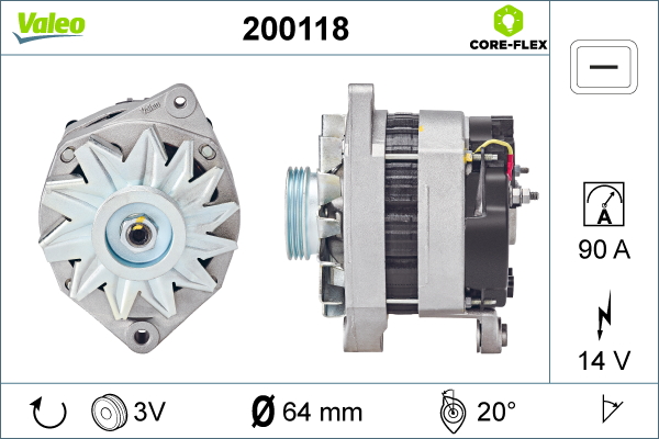 Generator / Alternator 200118 VALEO