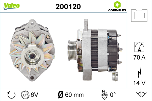 Generator / Alternator 200120 VALEO
