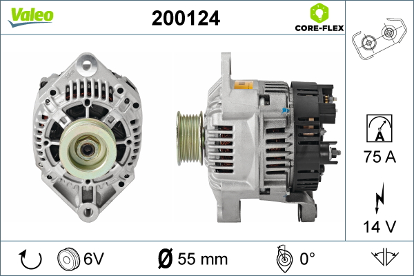 Generator / Alternator 200124 VALEO