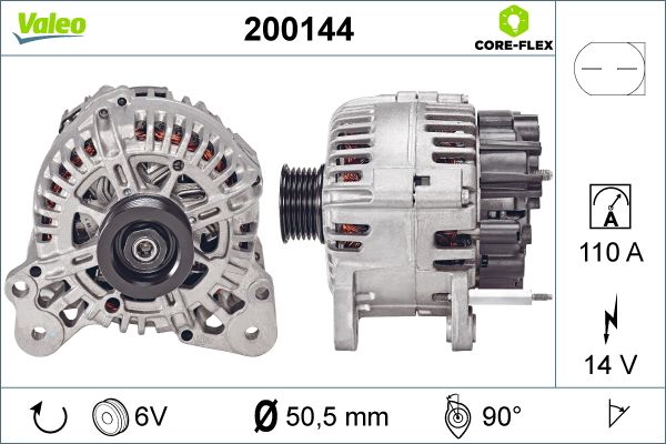 Generator / alternator 200144 VALEO