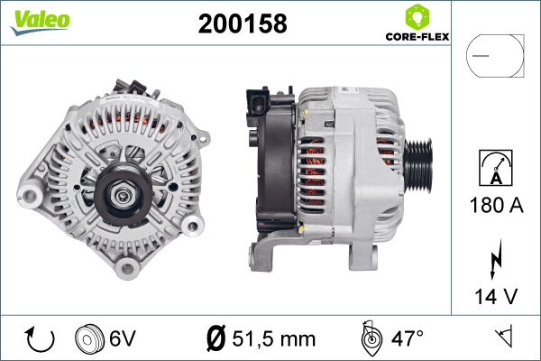 Generator / alternator 200158 VALEO