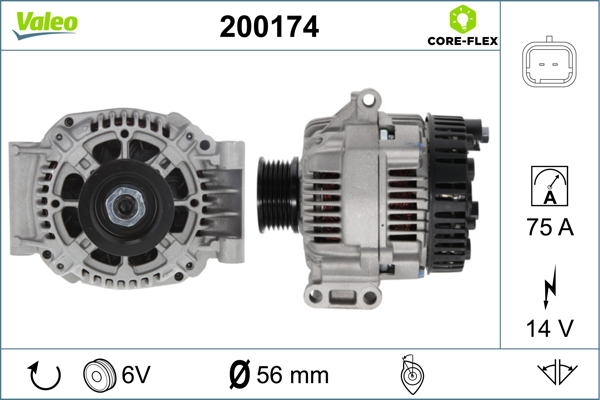 Generator / Alternator 200174 VALEO