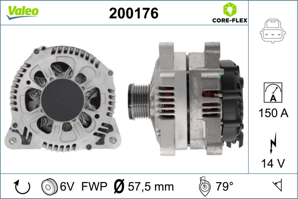 Generator / Alternator 200176 VALEO