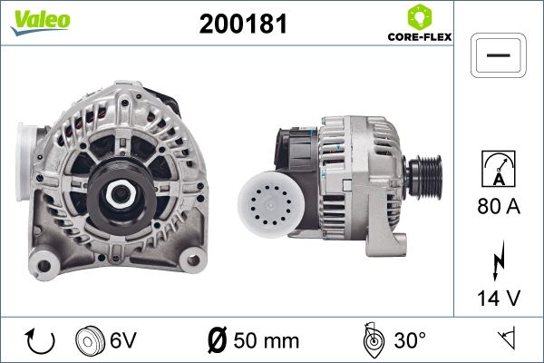Generator / Alternator 200181 VALEO