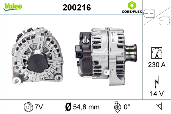 Generator / Alternator 200216 VALEO