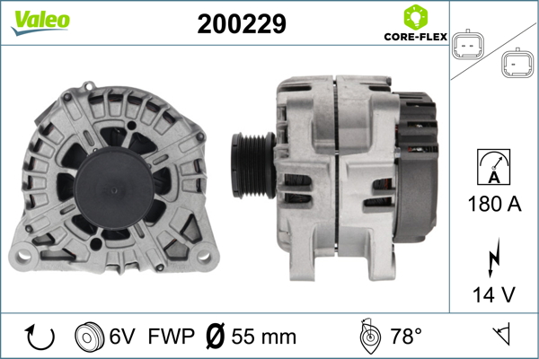Generator / Alternator 200229 VALEO