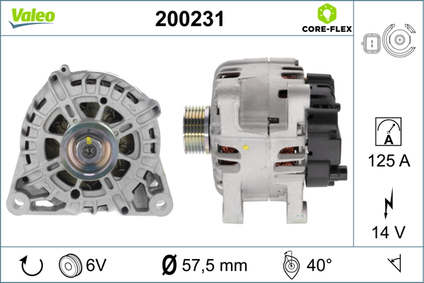 Generator / alternator 200231 VALEO