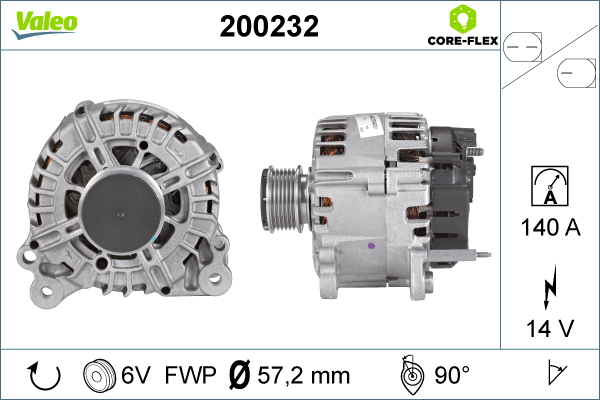 Generator / Alternator 200232 VALEO