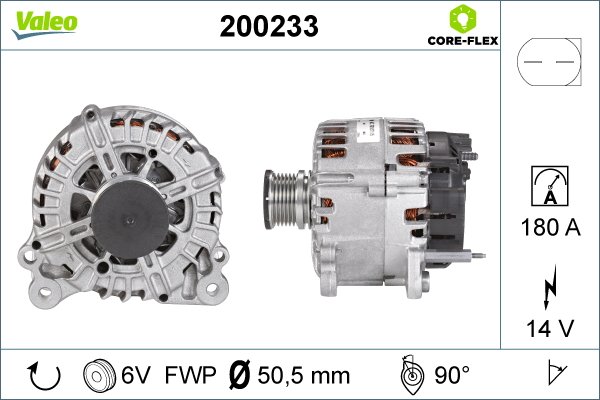 Generator / Alternator 200233 VALEO