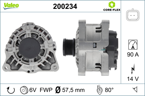 Generator / alternator 200234 VALEO