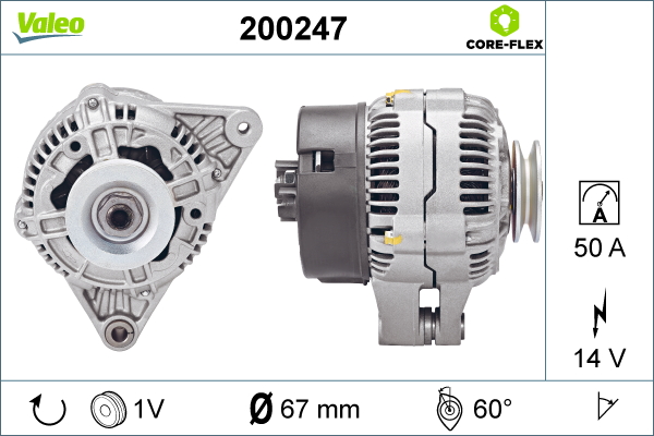 Generator / alternator 200247 VALEO