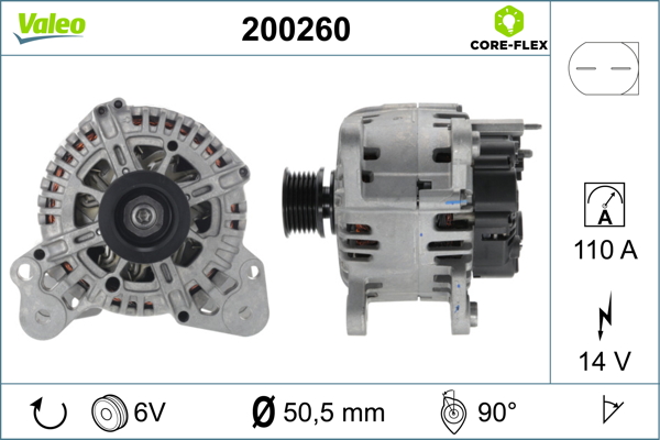 Generator / alternator 200260 VALEO