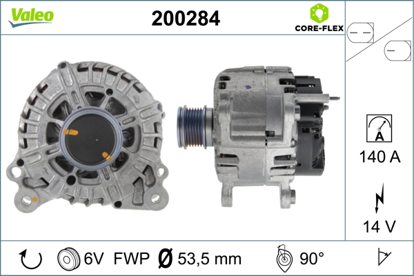 Generator / Alternator 200284 VALEO