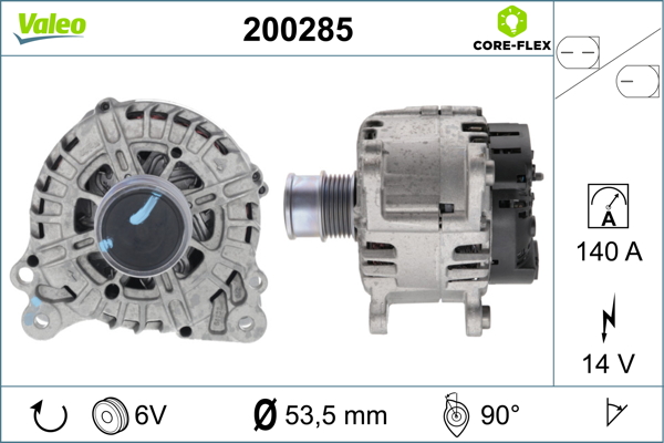 Generator / alternator 200285 VALEO